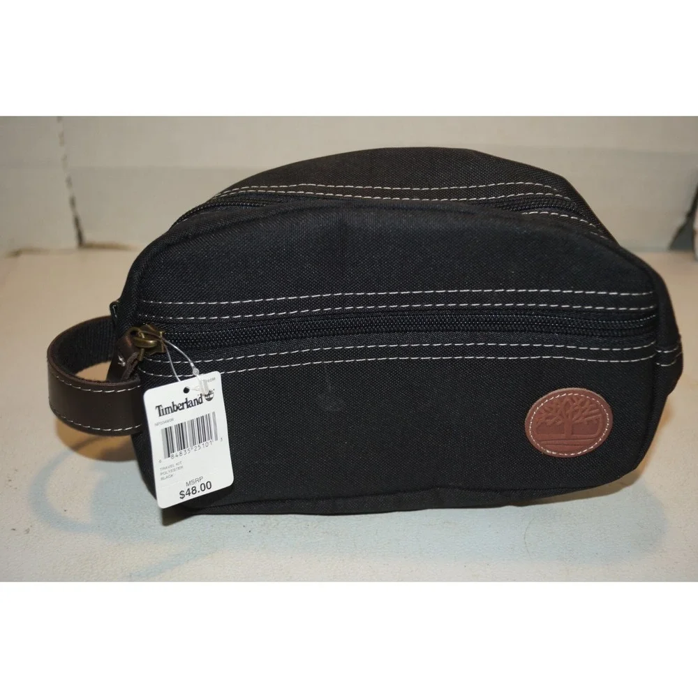 Timberland Men's Core Canvas Travel Kit Bag Polyester Black